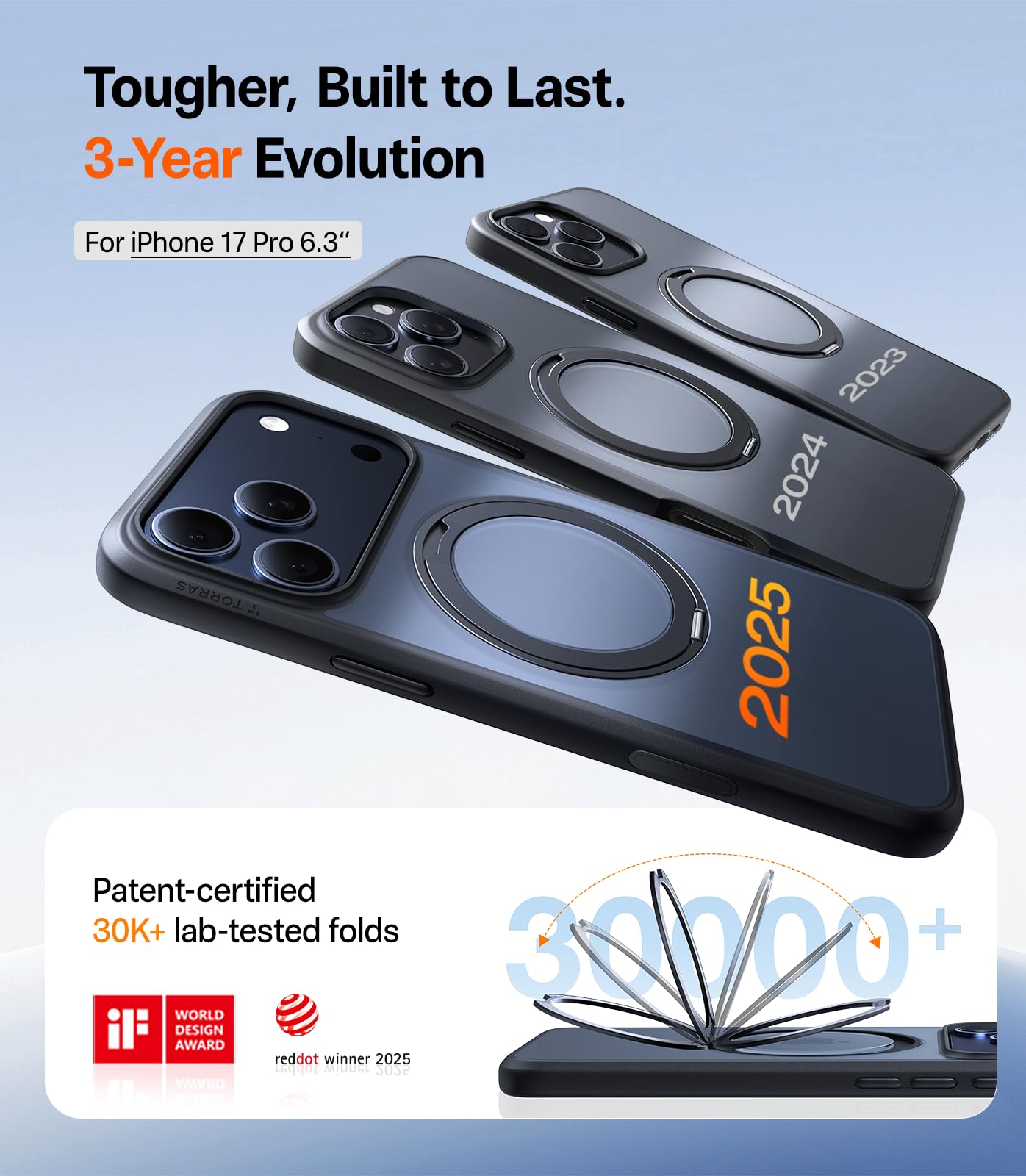 Amazon.com: TORRAS Upgrade 360 Magnetic Stand for iPhone 17 PRO